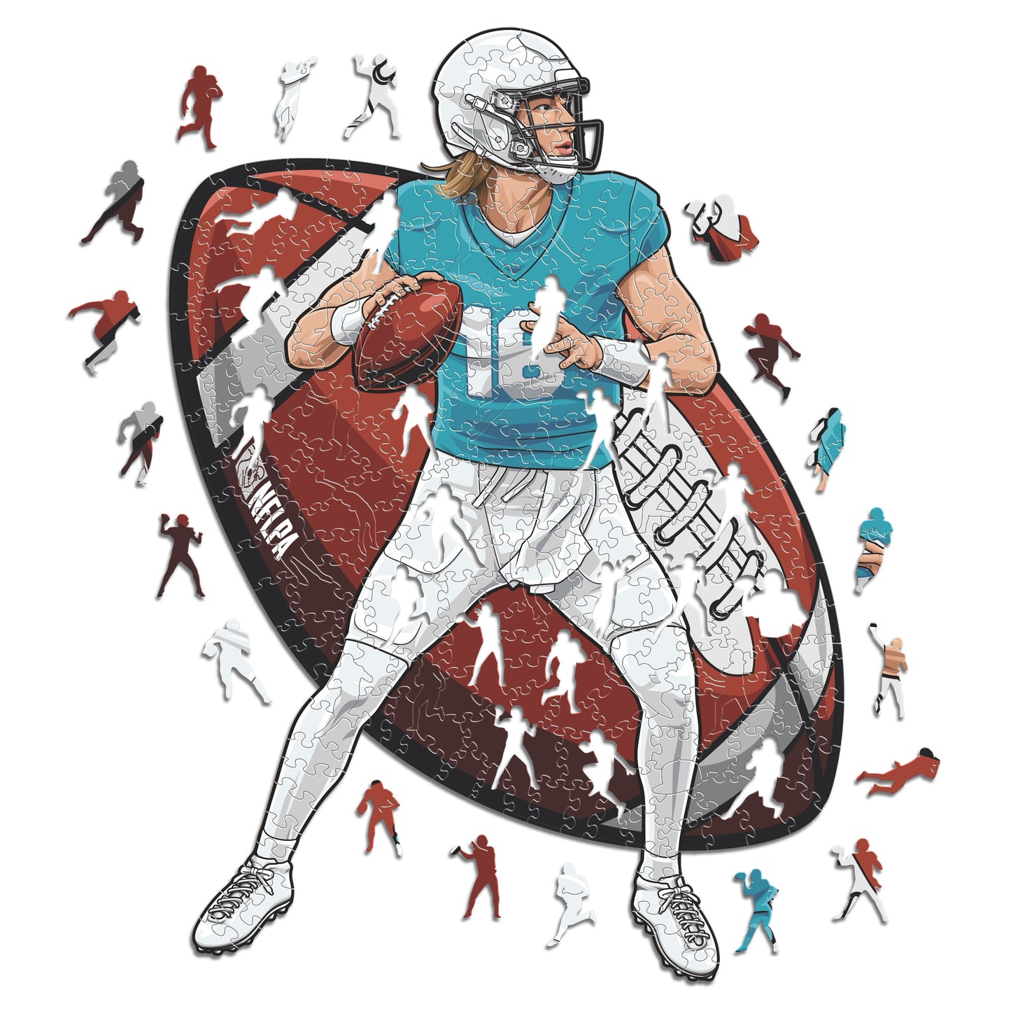 2 NFL Players Puzzles Of Your Choice