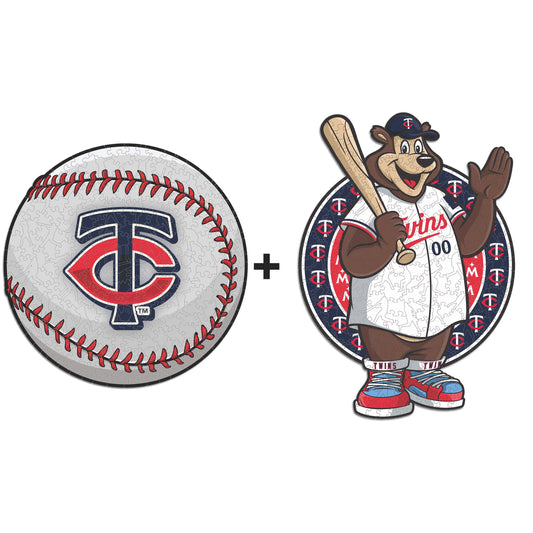Pacote com 2 unidades de beisebol Minnesota Twins™ + mascote