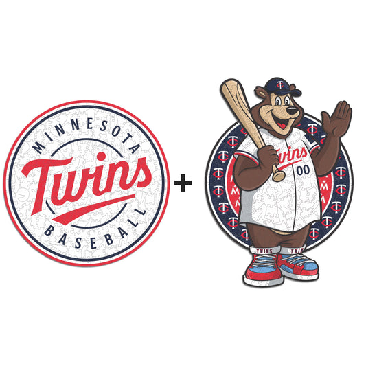 Pacote com 2 logotipos e mascote do Minnesota Twins™