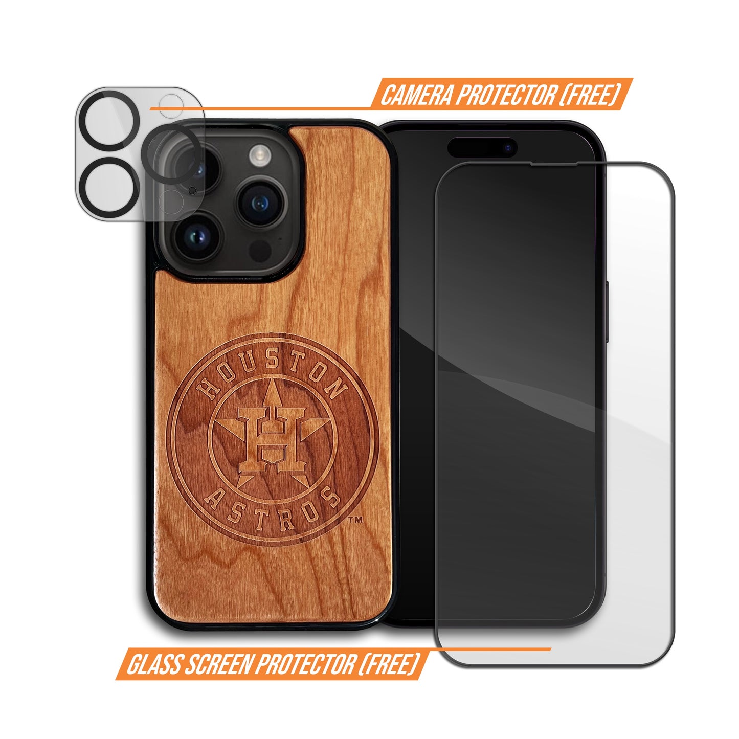 Houston Astros™ - Wooden Phone Case (MagSafe Compatible)