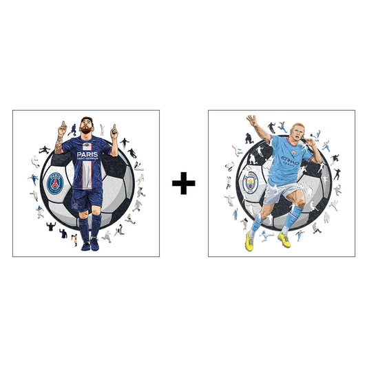 2 Soccer Players Puzzles Of Your Choice