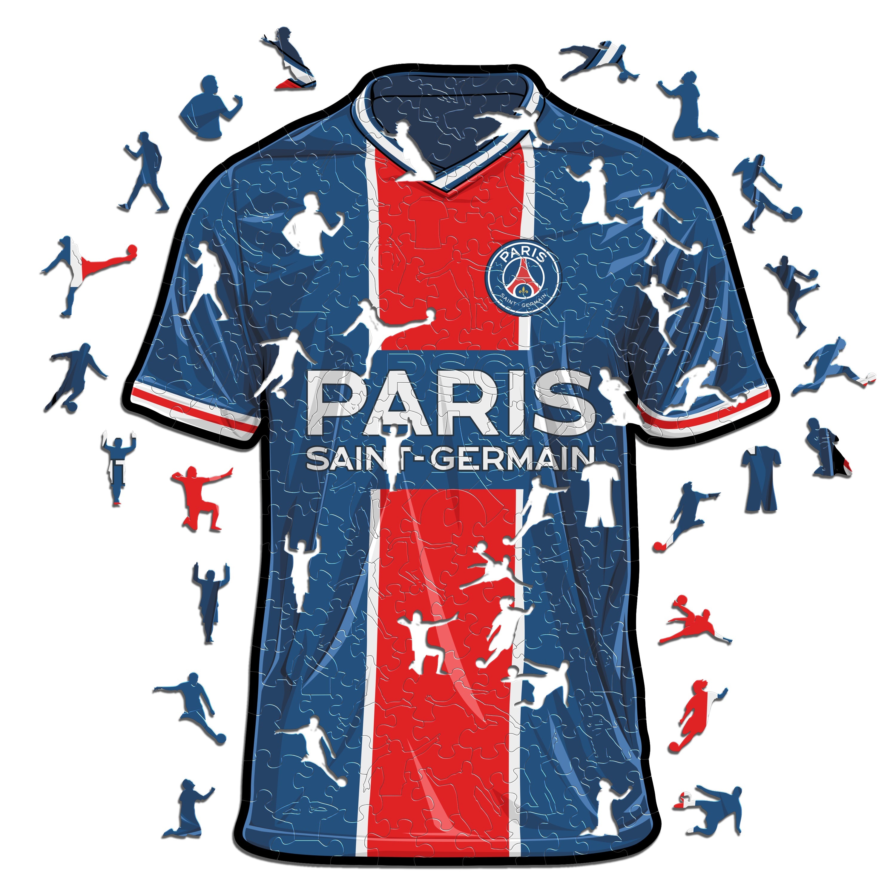 Popcorn Games Premiership Soccer PSG Paris Saint Germain 300 Zigsaw Puzzles  8+ | Messi, Neymar,Sergio & Others - Official Football Licensed Product