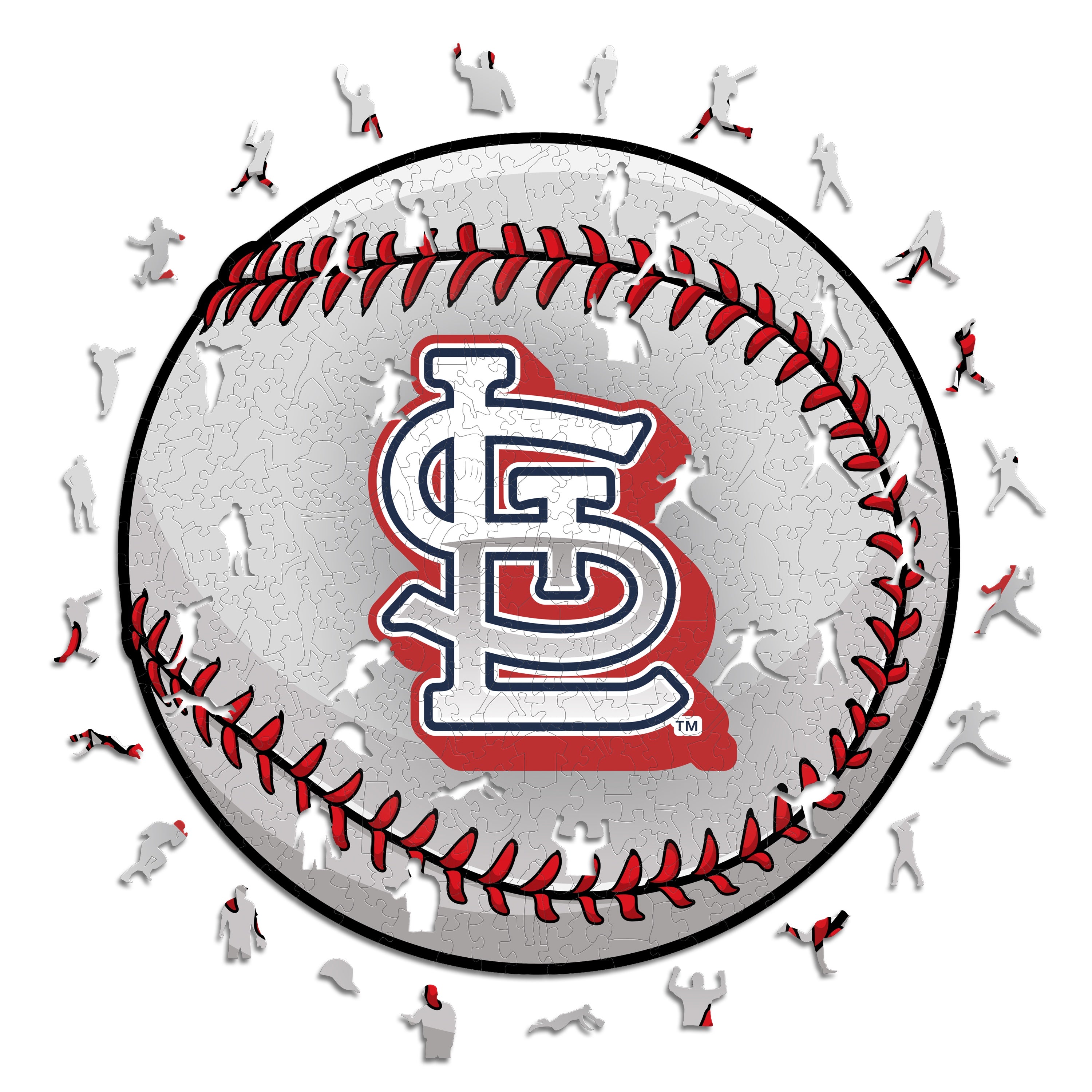 St Louis Cardinal's Baseball Wood Framed Raised Letter 