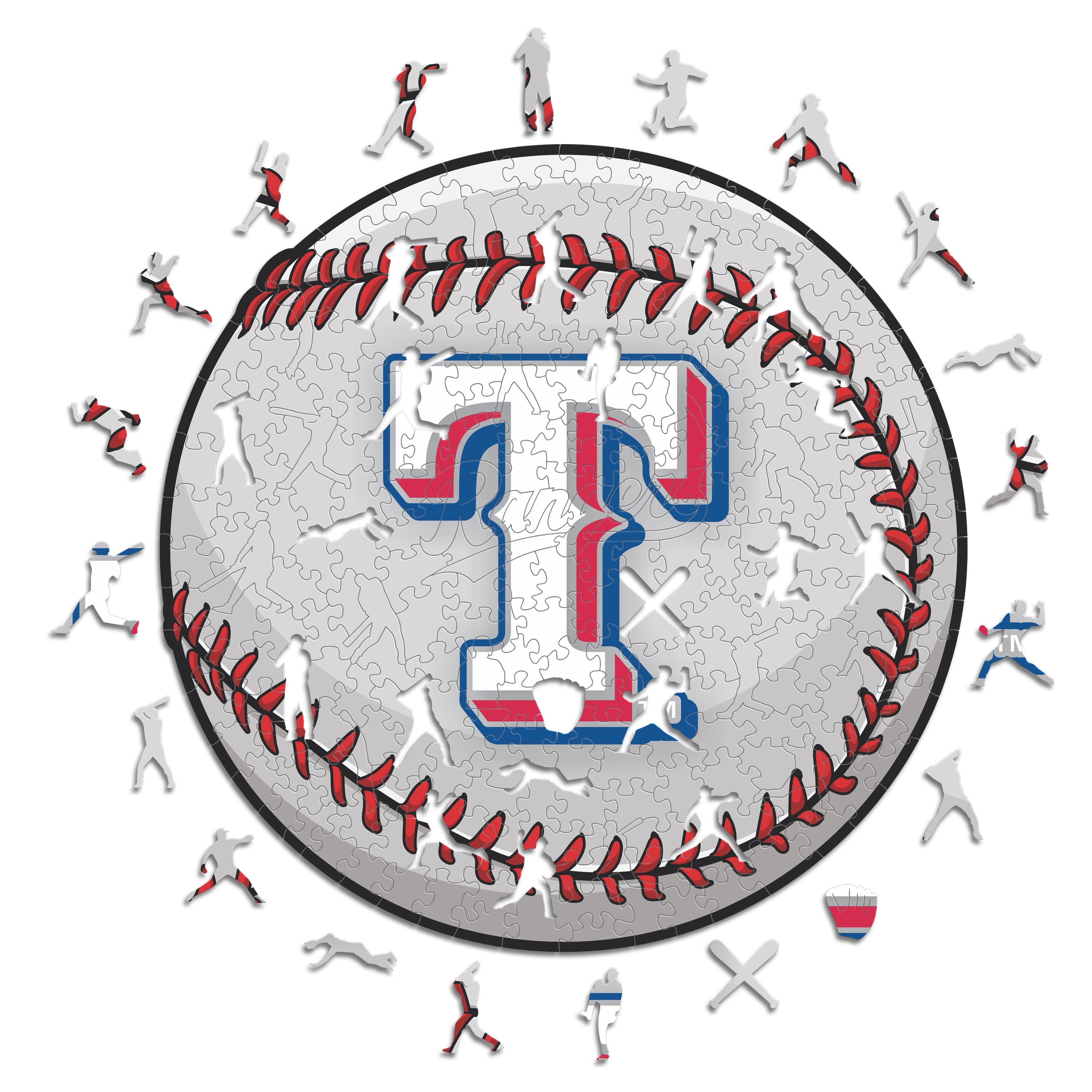 Officially Licensed MLB Texas Rangers Retro Series 500-Piece Puzzle