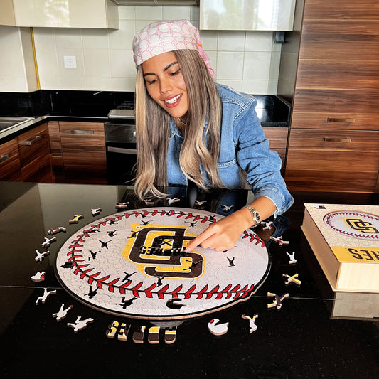 San Diego Padres™ - Quebra-cabeça de madeira
