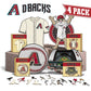 Pacote com 2 unidades de beisebol Arizona Diamondbacks™ + mascote 
