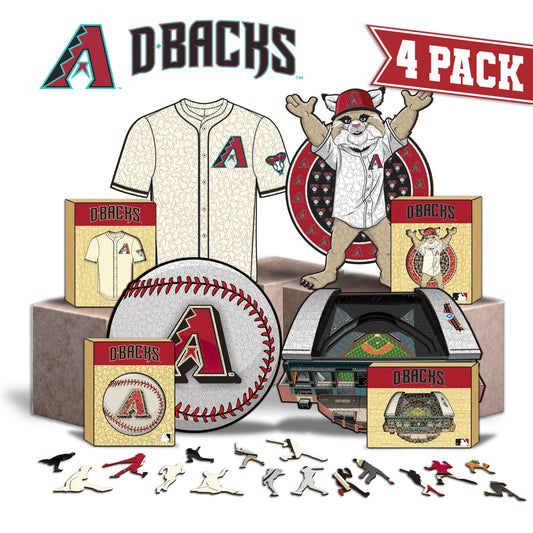 Pacote com 2 unidades de beisebol Arizona Diamondbacks™ + mascote 