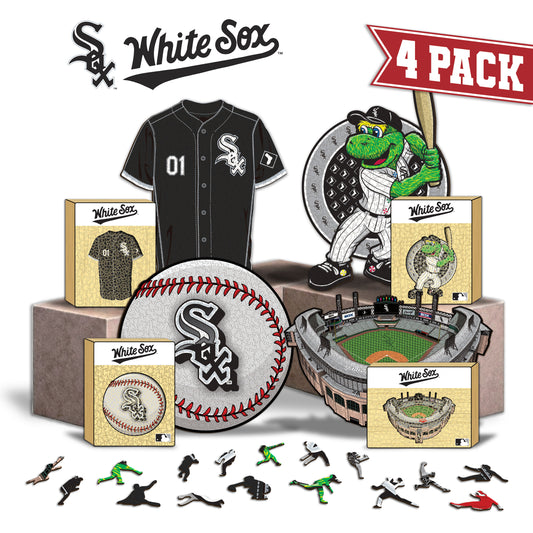 Pacote com 2 unidades de beisebol + mascote do Chicago White Sox™ 