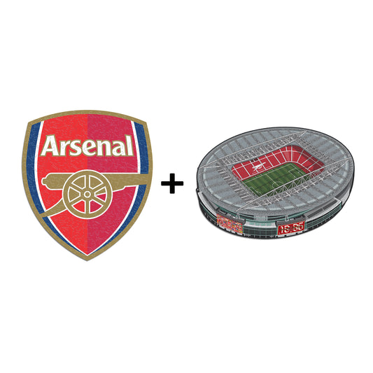 2 件裝 Arsenal FC® 標誌 + 復古徽標
