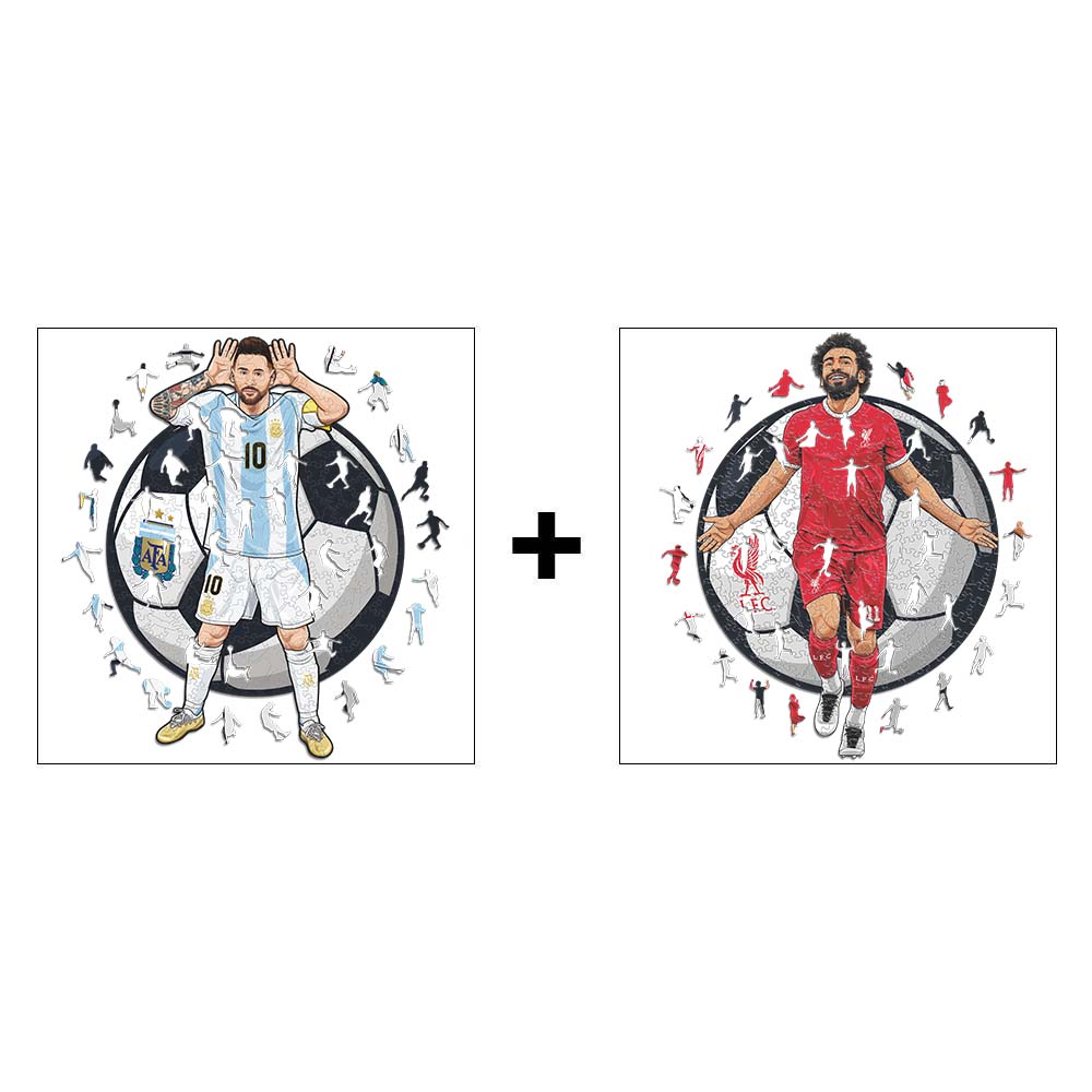 2 Soccer Players Puzzles Of Your Choice