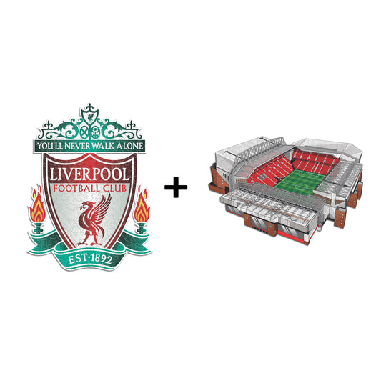 2 PACK Liverpool FC® Logo + Anfield Stadium