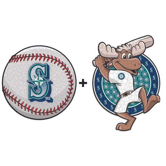 2 PACK Seattle Mariners™ Ball + Mascot