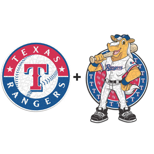 2 PACK Texas Rangers™ Primary Logo + Mascot