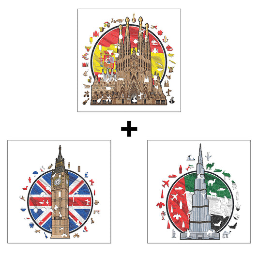 3 Monuments Puzzles Of Your Choice (Up To 60% OFF)
