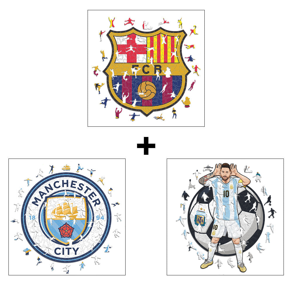 3 Soccer Puzzles Of Your Choice