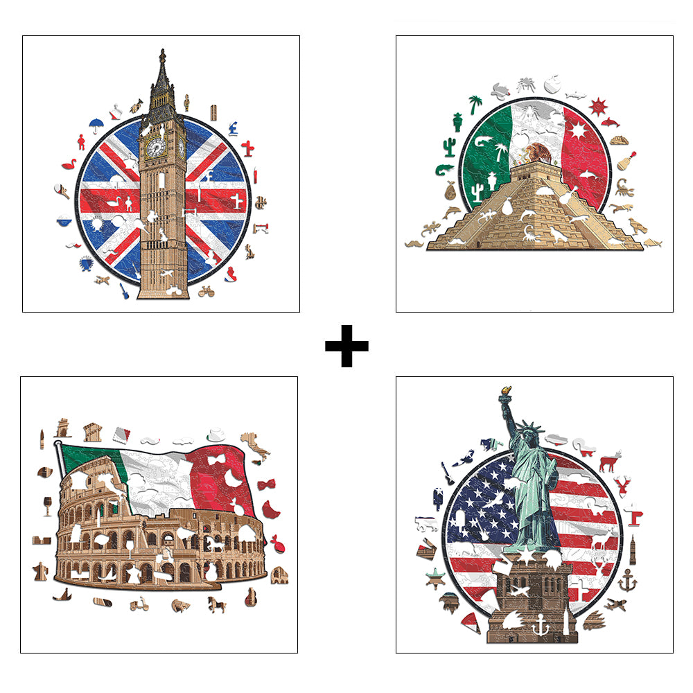 4 Monuments Puzzles Of Your Choice (Up To 65% OFF)