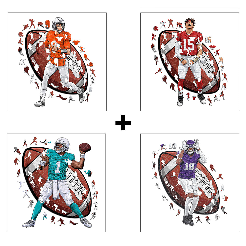 4 NFL Players Puzzles Of Your Choice (Up To 65% OFF)