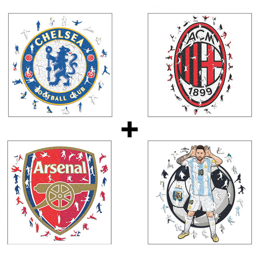 4 Soccer Puzzles Of Your Choice