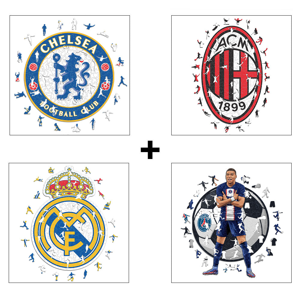 4 Soccer Puzzles Of Your Choice