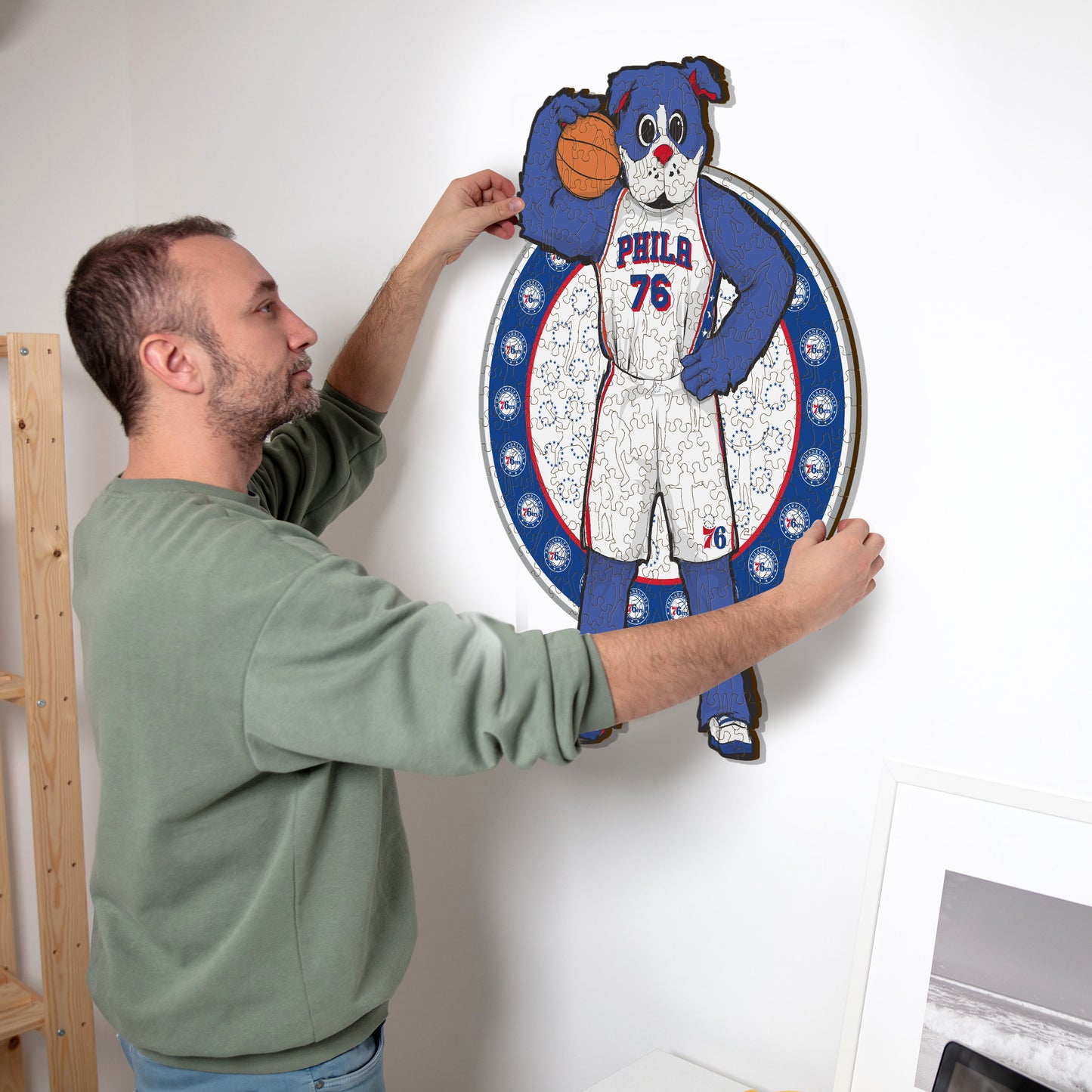 Philadelphia 76ers™ Mascot - Wooden Puzzle