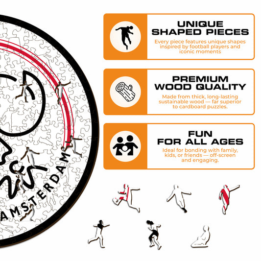AFC Ajax® Logo - Wooden Puzzle