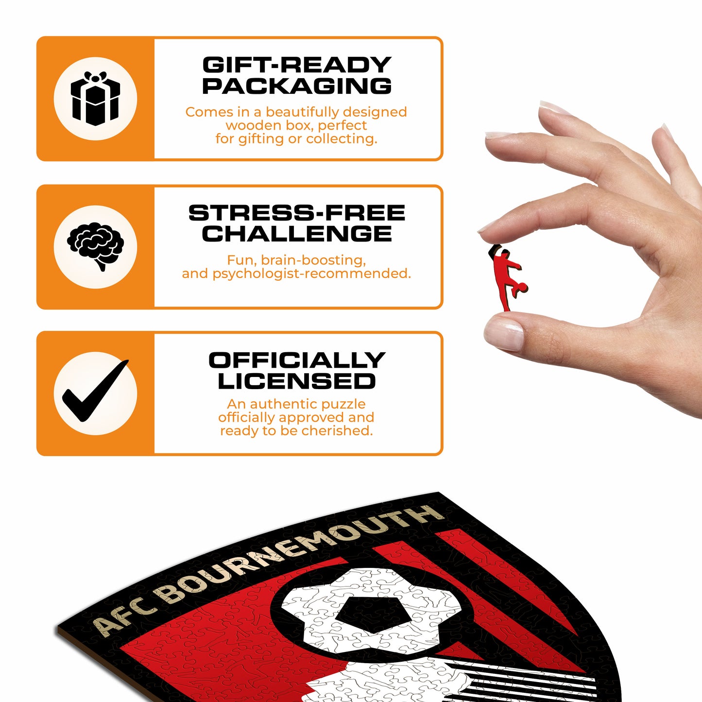 AFC Bournemouth® Logo - Wooden Puzzle