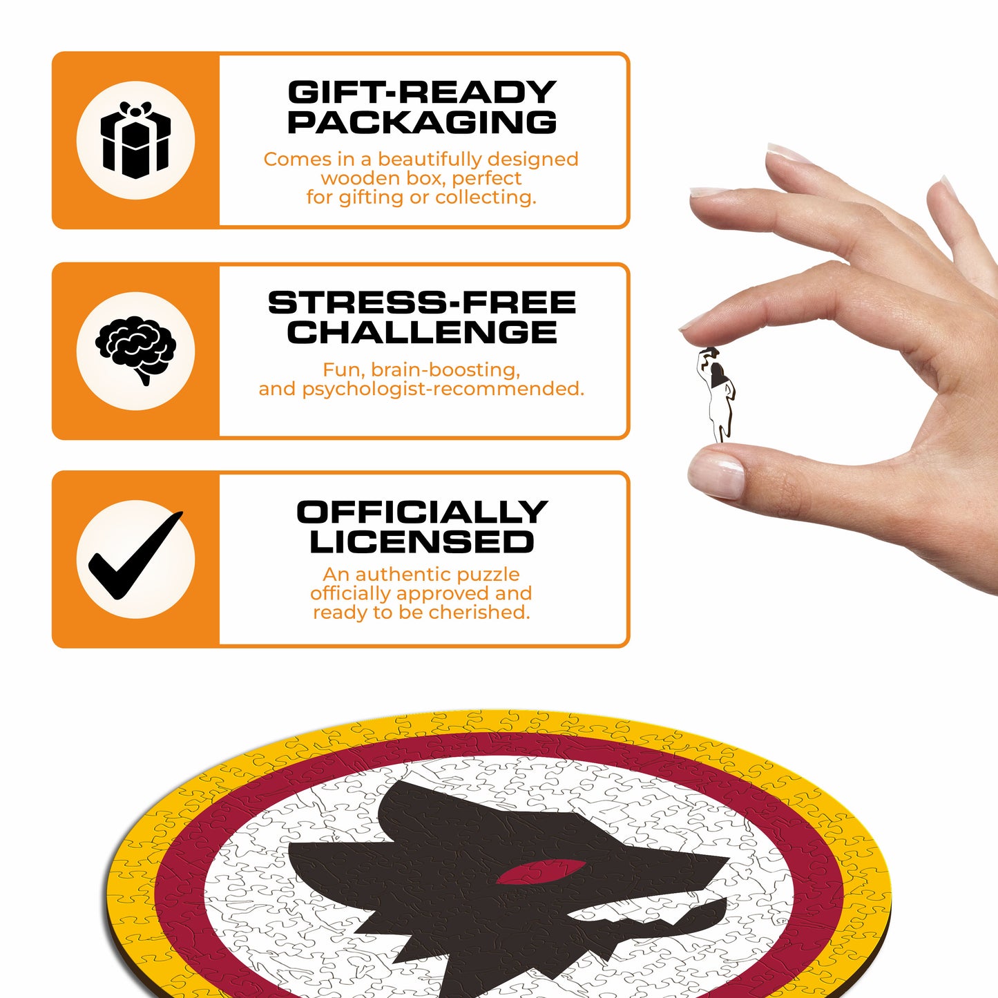 AS Roma® Logo Lupetto - Wooden Puzzle