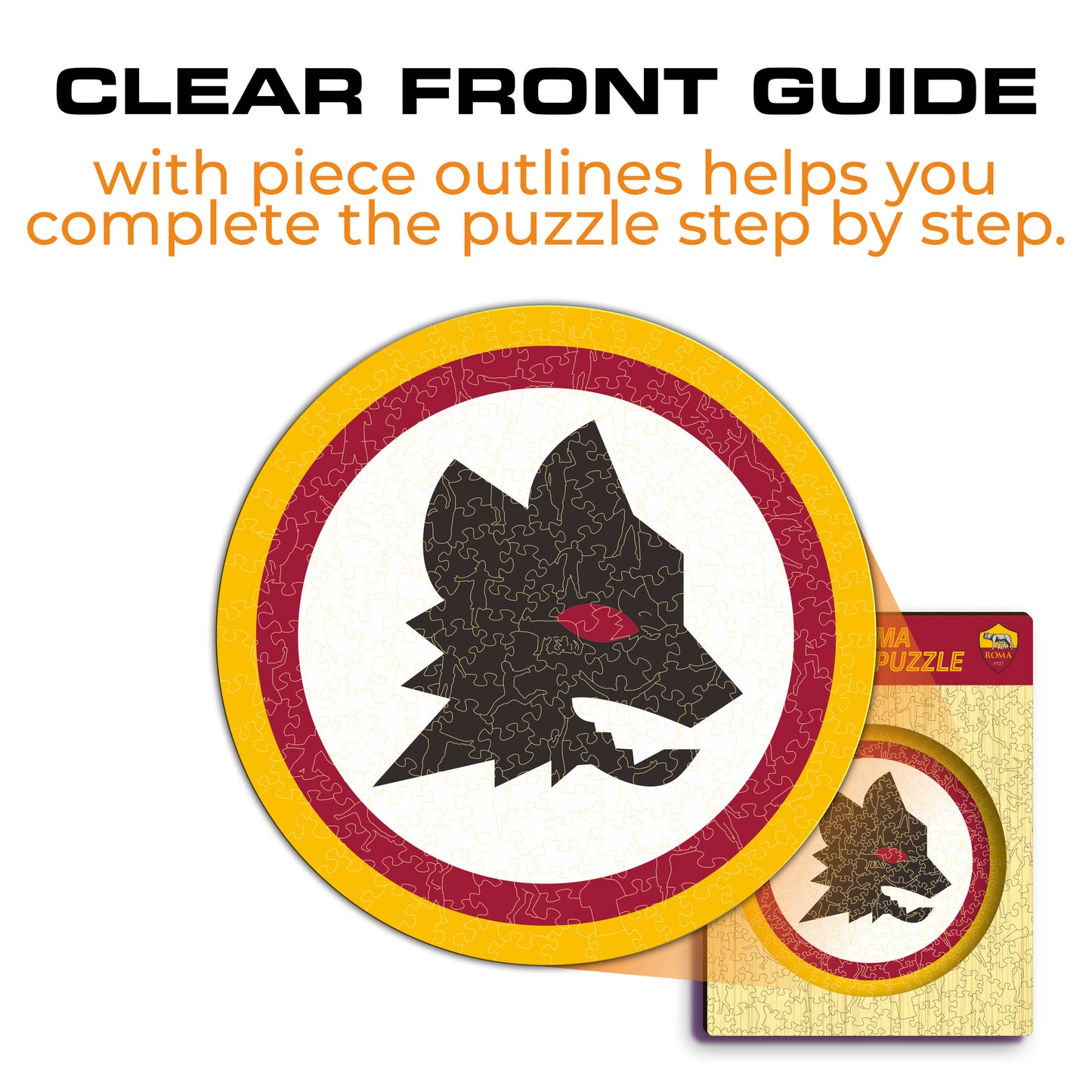 AS Roma® Logo Lupetto - Wooden Puzzle