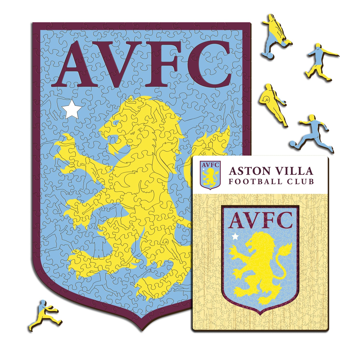 Aston Villa FC® Logo - Wooden Puzzle