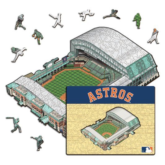 Houston Astros™ Minute Maid Park Stadium - Wooden Puzzle