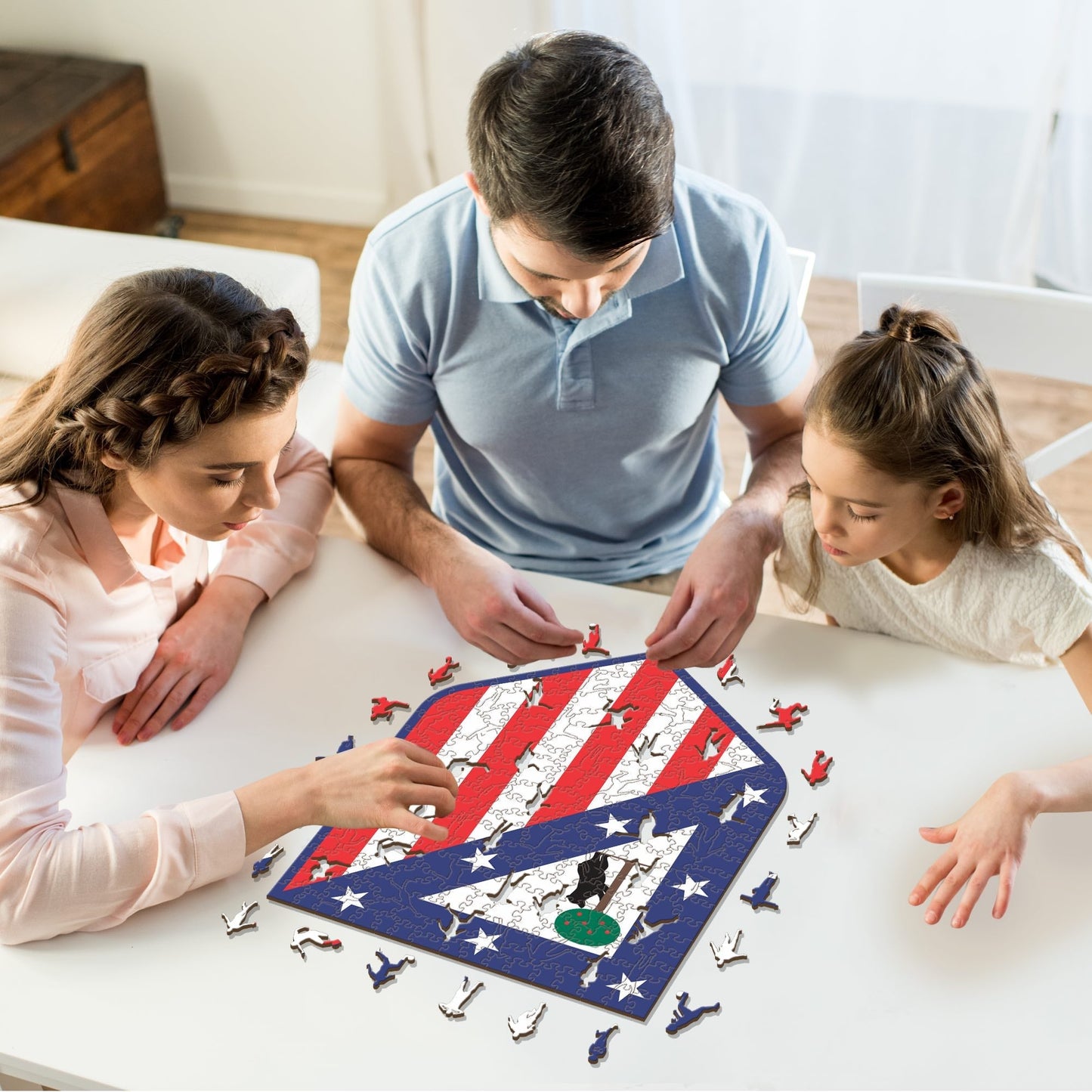 Atlético de Madrid® Logo - Wooden Puzzle