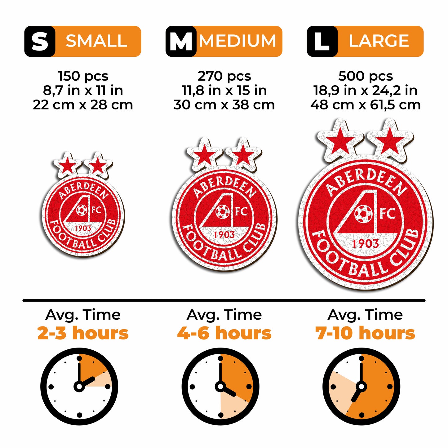 Aberdeen FC® Logo - Wooden Puzzle