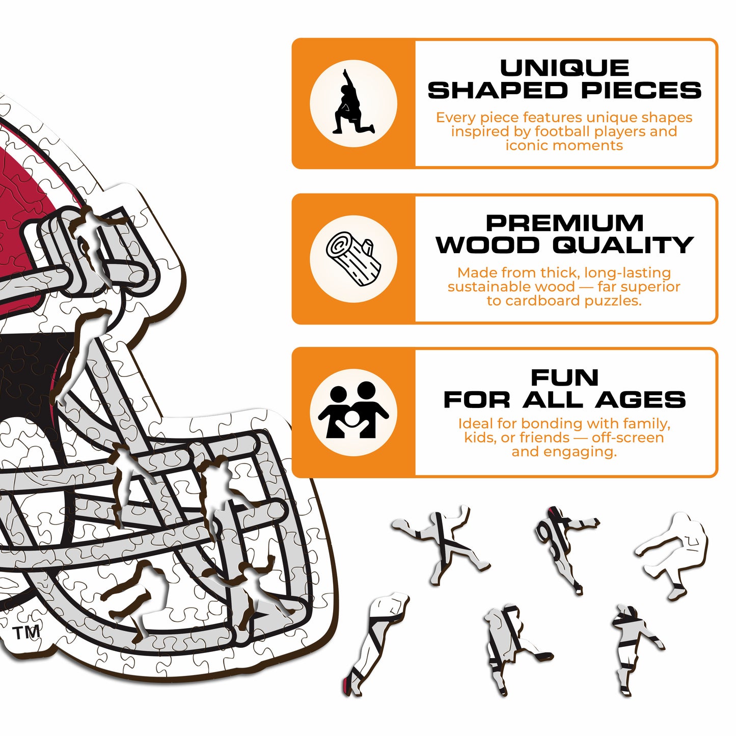 University of Alabama Helmet - Wooden Puzzle