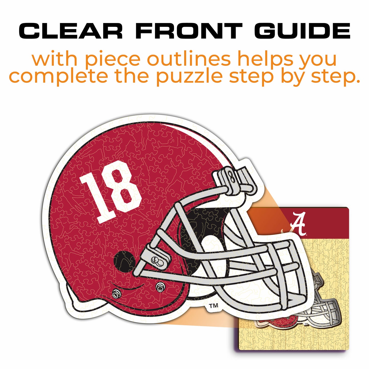 University of Alabama Helmet - Wooden Puzzle