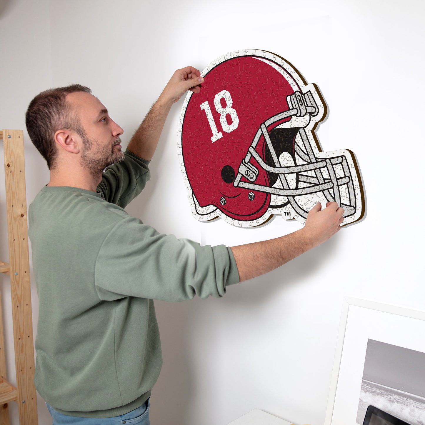 University of Alabama Helmet - Wooden Puzzle
