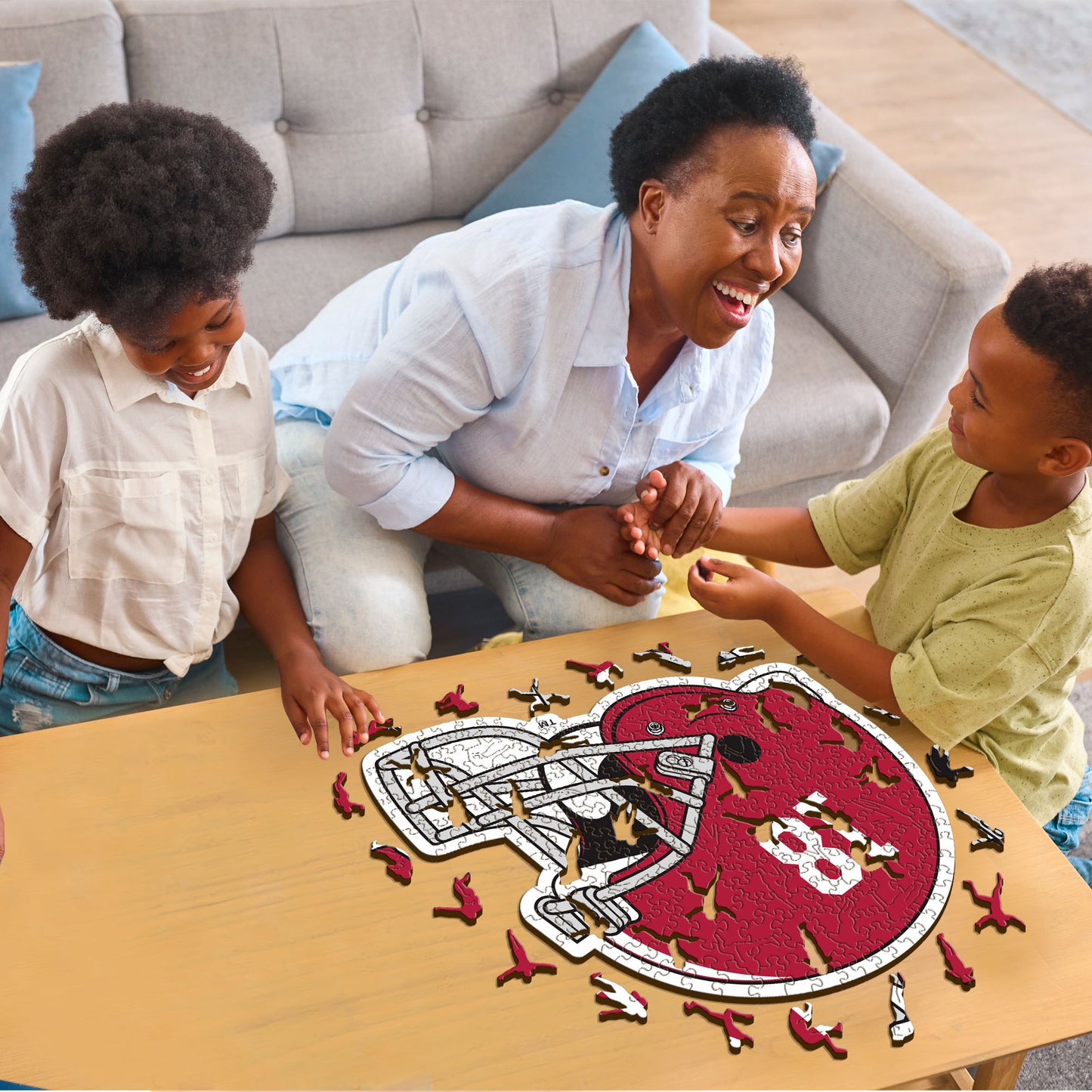 University of Alabama Helmet - Wooden Puzzle