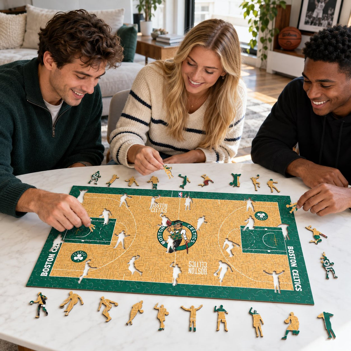 Boston Celtics™ Court Wooden Puzzle