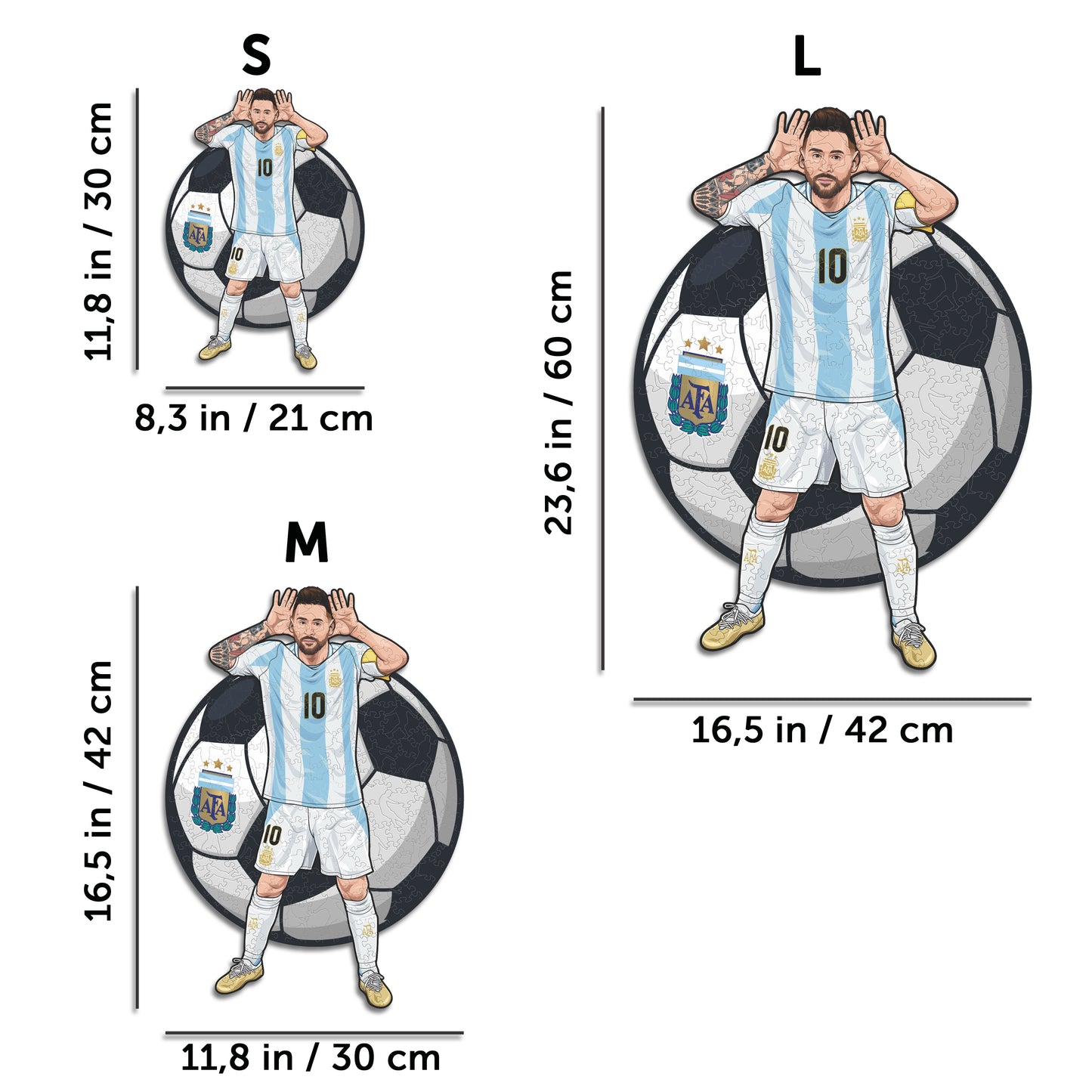 2 PACK Lionel Messi + Cristiano Ronaldo