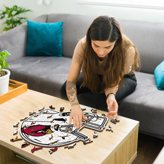 Arizona Cardinals™ Helmet - Wooden Puzzle