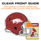 University of Arkansas Helmet - Wooden Puzzle