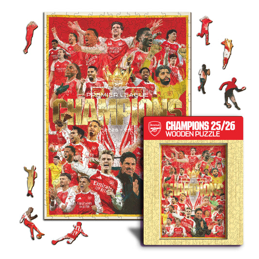 Arsenal FC® Premier League Champions 25/26 - Wooden Puzzle