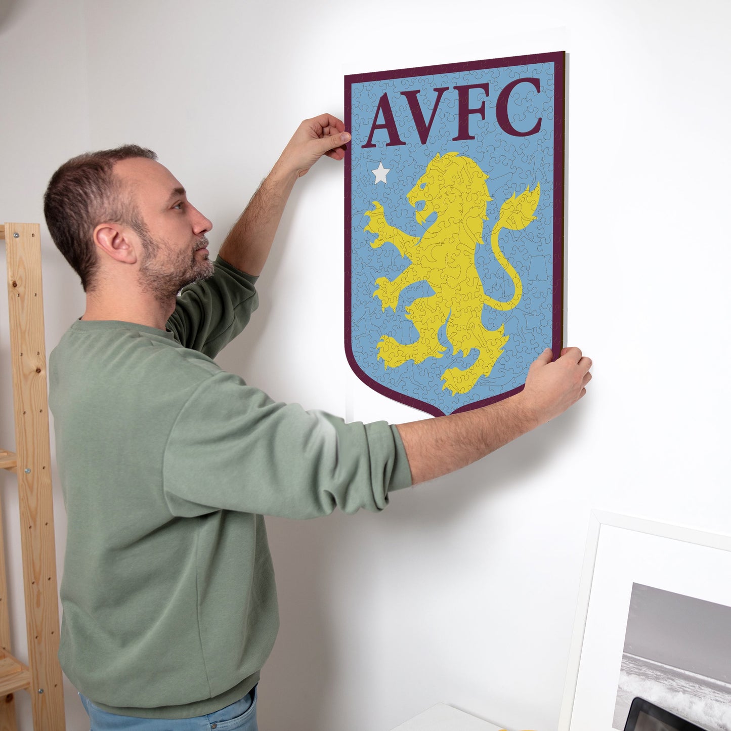 Aston Villa FC® Logo - Wooden Puzzle