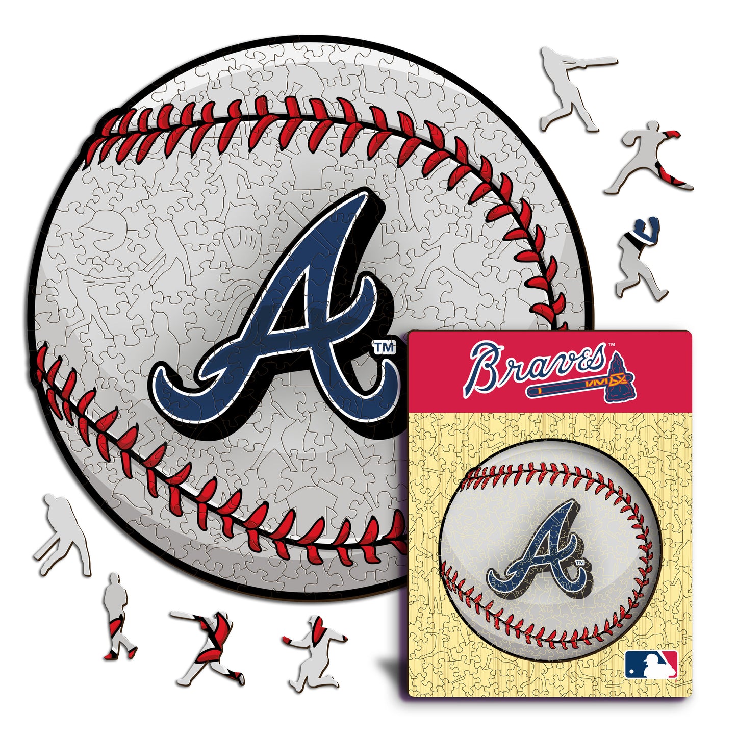 Atlanta Braves™ Baseball Wooden Puzzle