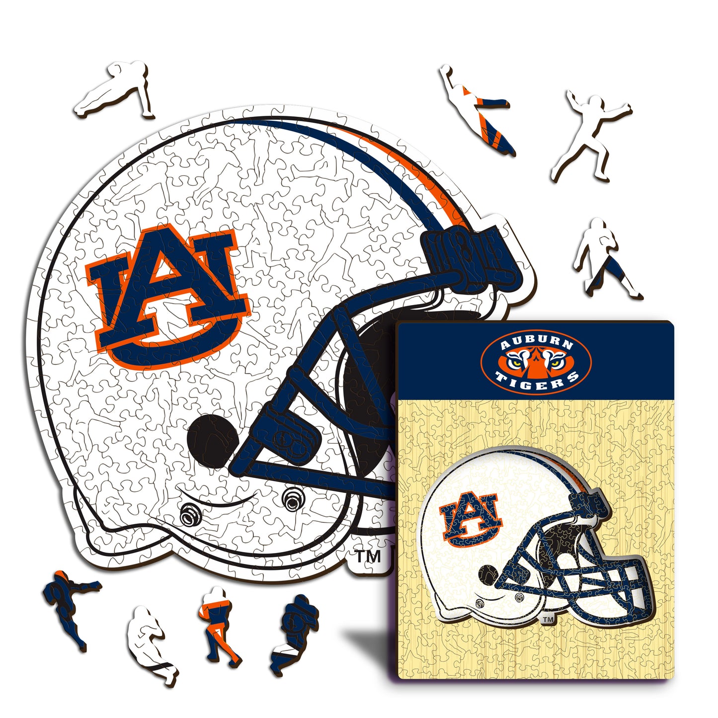 Auburn University Helmet - Wooden Puzzle