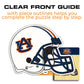 Auburn University Helmet - Wooden Puzzle