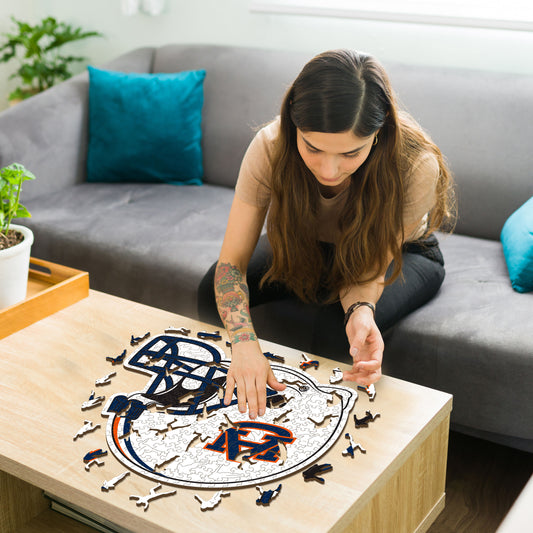 Auburn University Helmet - Wooden Puzzle