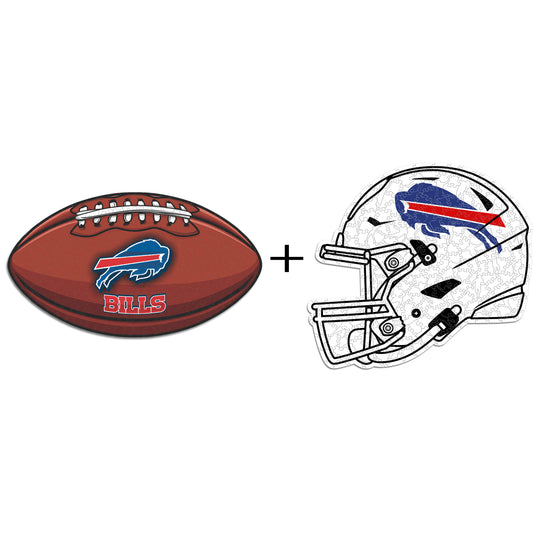 2 PACK Buffalo Bills™ Football + Helmet
