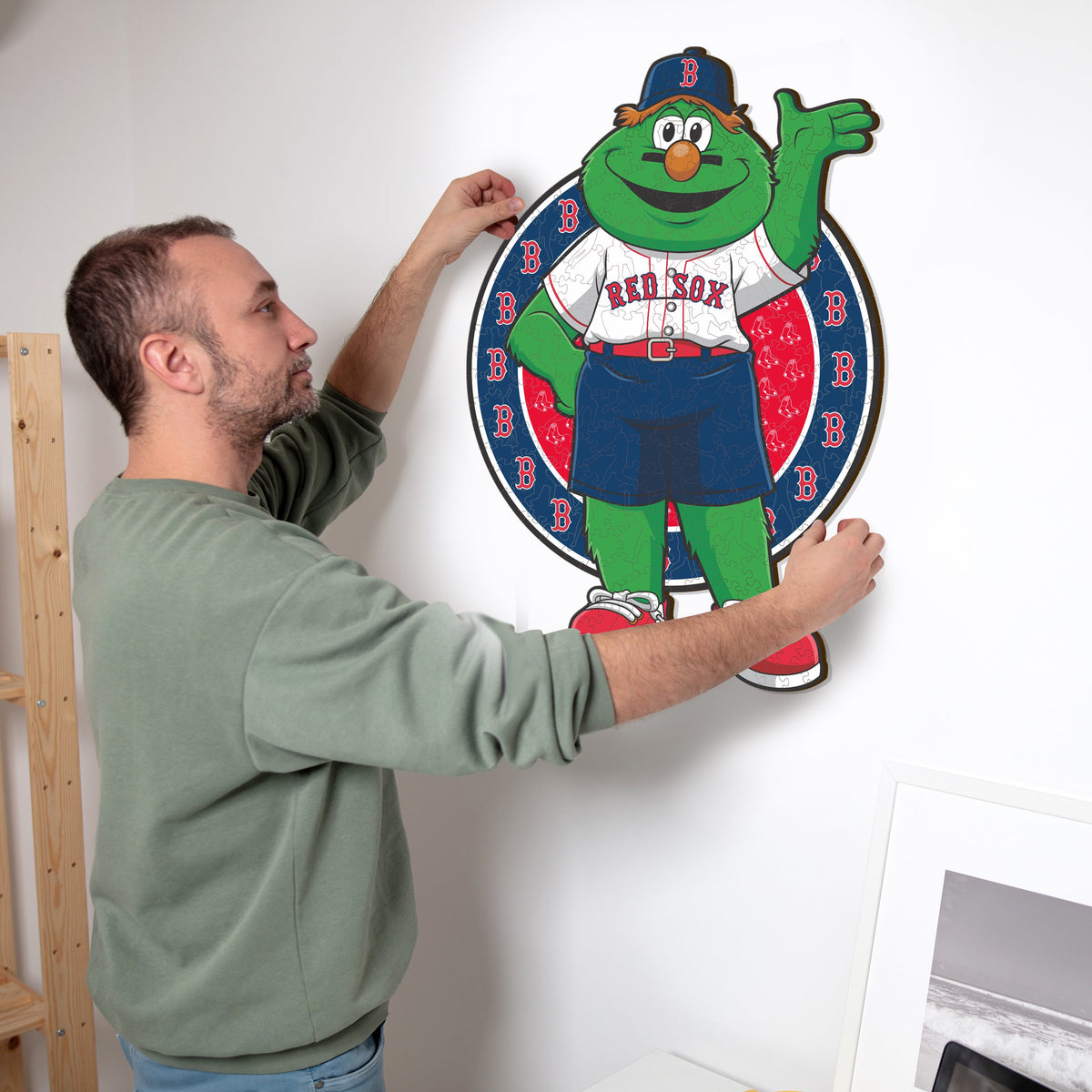 Boston Red Sox™ Mascot - Wooden Puzzle – Iconic Puzzles