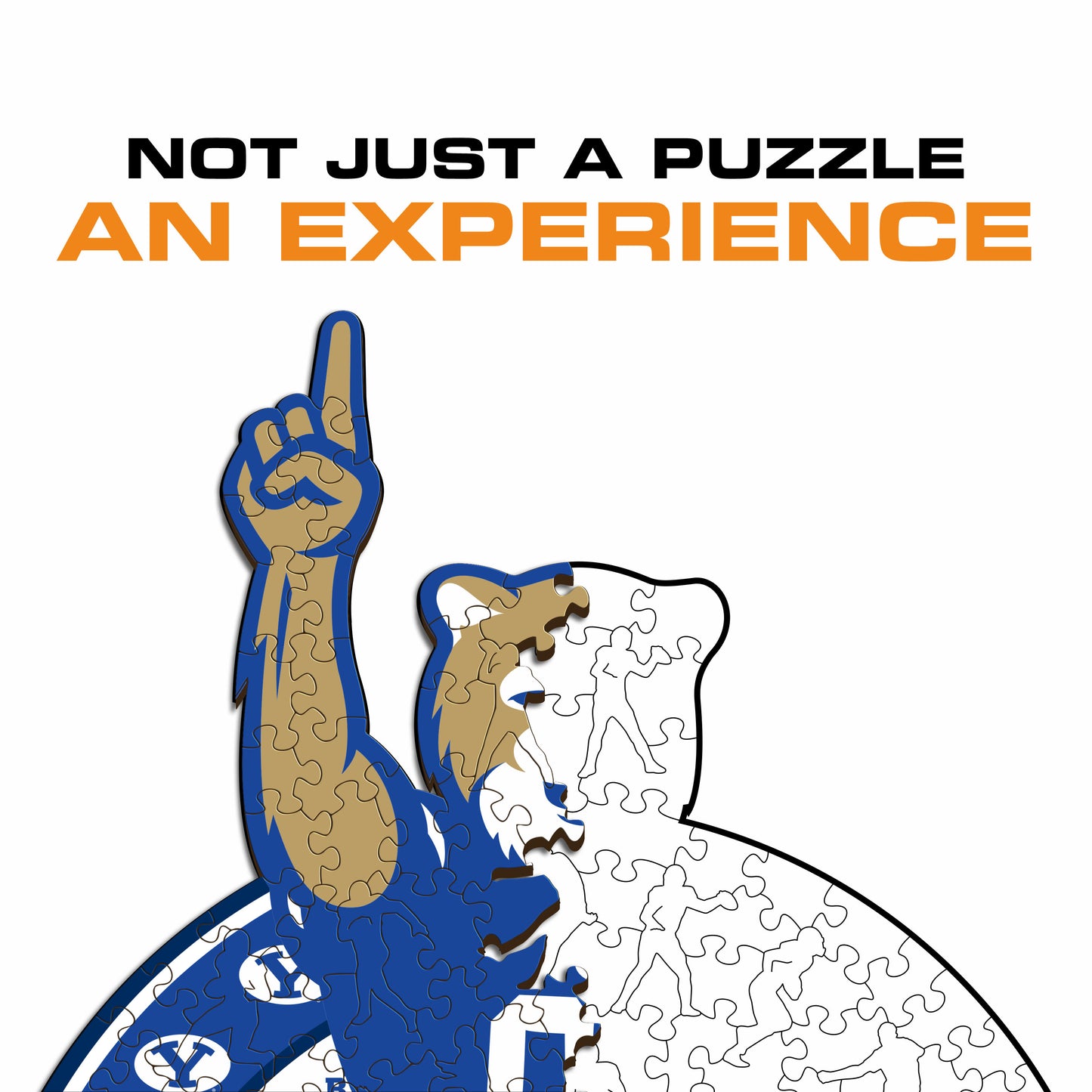 Brigham Young University Mascot - Wooden Puzzle