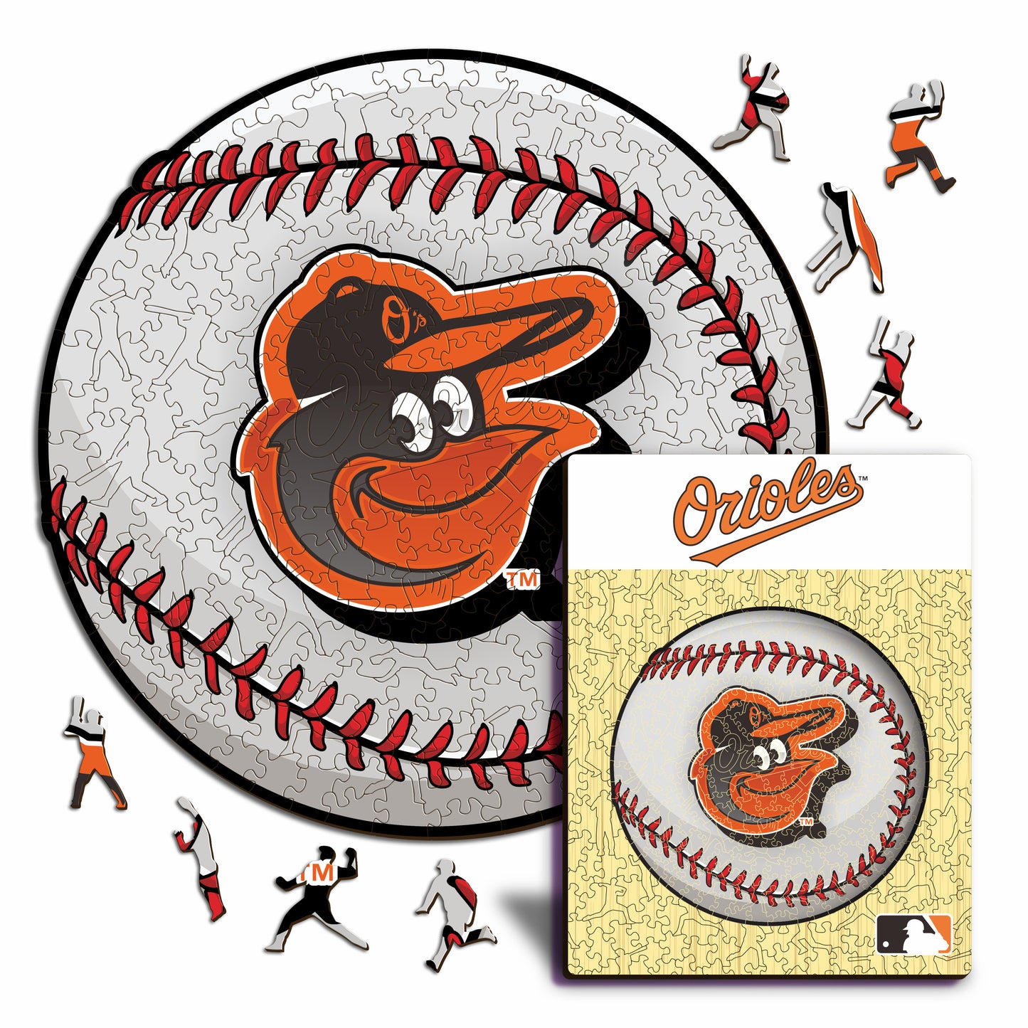 Baltimore Orioles™ - Quebra-cabeça de madeira 